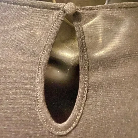 INC Exquisite Red Floral Embroidery Black Sheer Top Size PXL - Picture 7 of 8